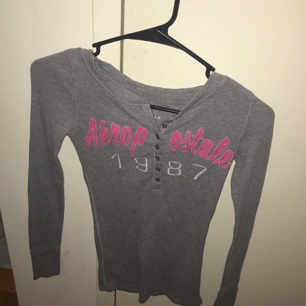 Aéropostale 1987 long sleeve button shirt 50% off